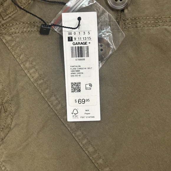 Dark green cargo pants||garage #y2k #wideflare #garage - Picture 4 of 4